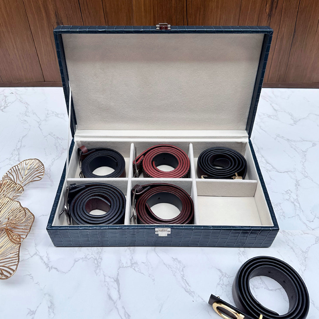 Premium 6 Slot Belt Box